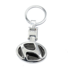 Брелок металевий кольоровий на ланцюжку HYUNDAI