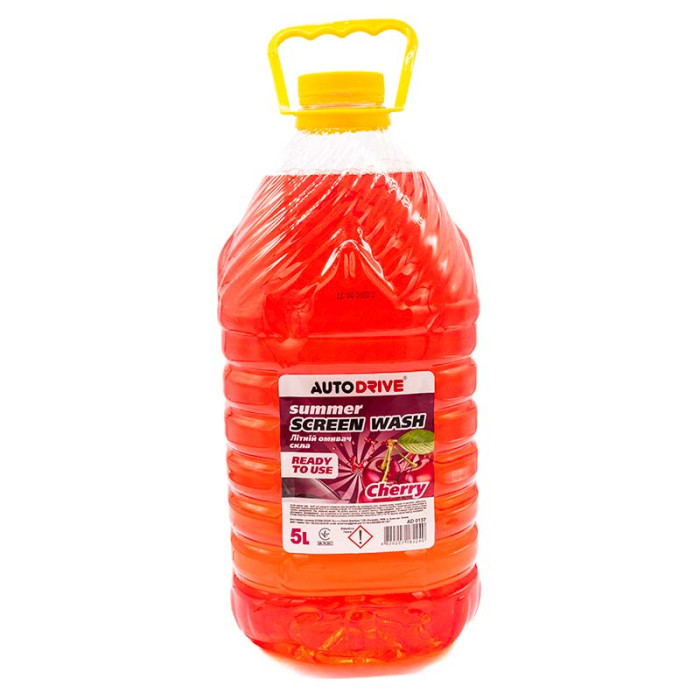 Купити Омивач літній Auto Drive Summer Screen Wash Cherry PET 5 л (арт. AD0137) в Україні