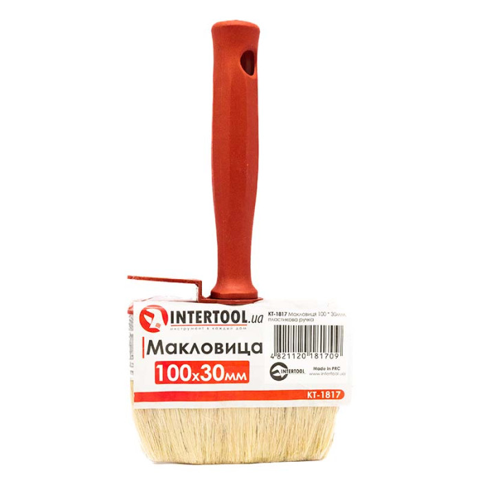 Купити Пензель макловиця 100x30мм INTERTOOL KT-1817 в Україні