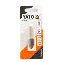 Фреза конусна по металу YATO d-13*25/55мм, хвостовик d-6 (заокруглена) YT-61716