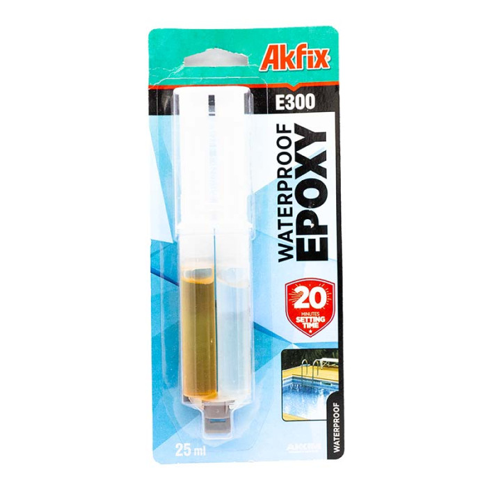 Купити Клей епоксидний двокомпонентний Akfix 20 хв. 25гр(прозорий) в Україні