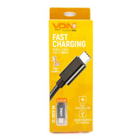 Кабель VOIN USB - Type C 3A, 1m чорна