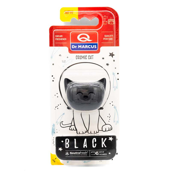 Ароматизатор Dr. Marcus Cosmic Cat Black (Чорний) кліпси на дефлектор