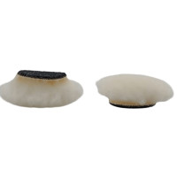 Круг полірувальний на липучці MaxShine шерстяний Long Wool Pad білий D25 (10)