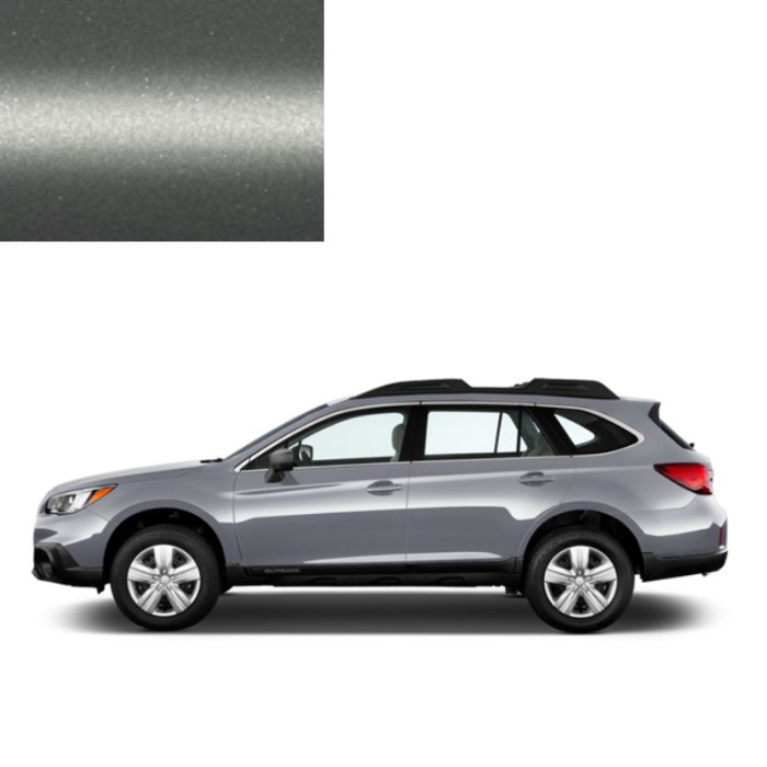 Краска по коду металлик серебристая Titanium Silver 58E для автомобилей Subaru (
