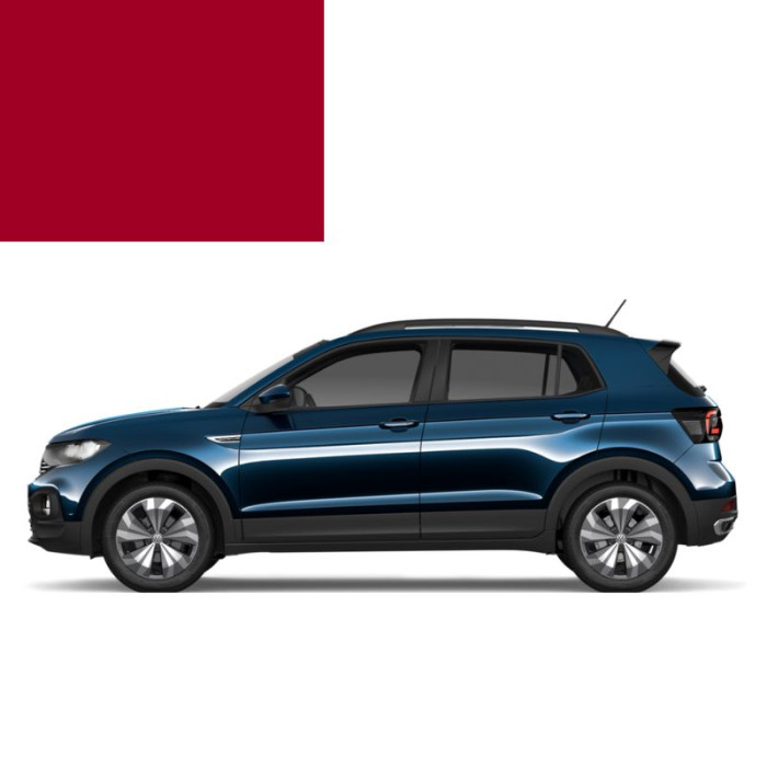 Краска по коду акриловая красная TORNADOROT 9301 для автомобилей Volkswagen