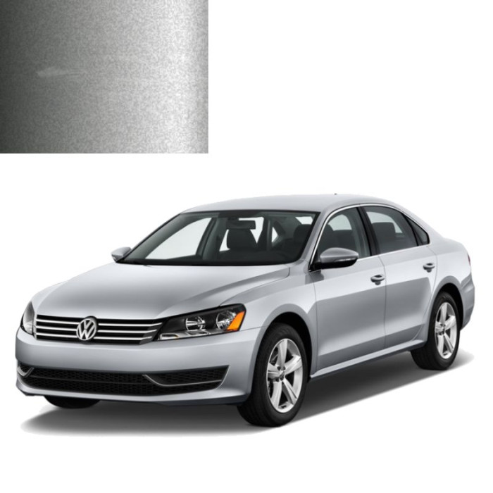 Краска по коду металлик серебристая Silver Leaf LR7L для автомобилей Volkswagen
