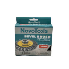 Щітка конусна з пучками крученого дроту NovoTools 115 мм М14 (арт. NTBWBB11514ST)