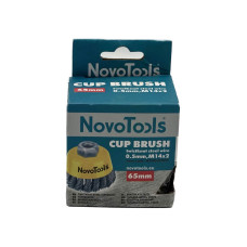 Щітка чашкова з пучками крученого дроту NovoTools 65 мм М14 (арт. NTWB6514ST)