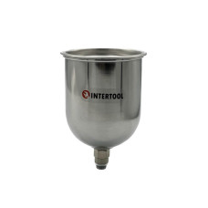 Бачок металевий INTERTOOL 600 мл з зовнішньою різьбою М14х1.25