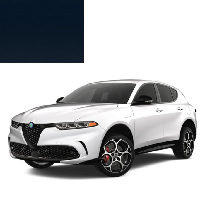Краска по коду акриловая синяя 343 BLU OLANDESE для автомобилей Alfa Romeo