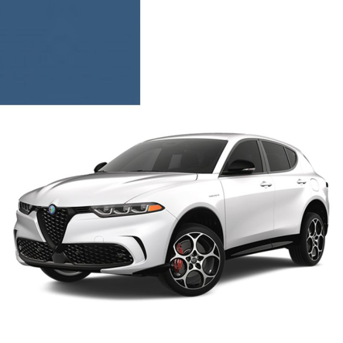 Купити Фарба за кодом акрилова синя 358 AZZURRO POLIZIA для автомобілів Alfa Romeo в Україні