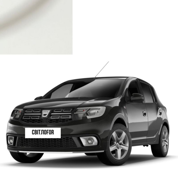 Краска по коду акриловая белая QM1 WHITE для автомобилей Dacia