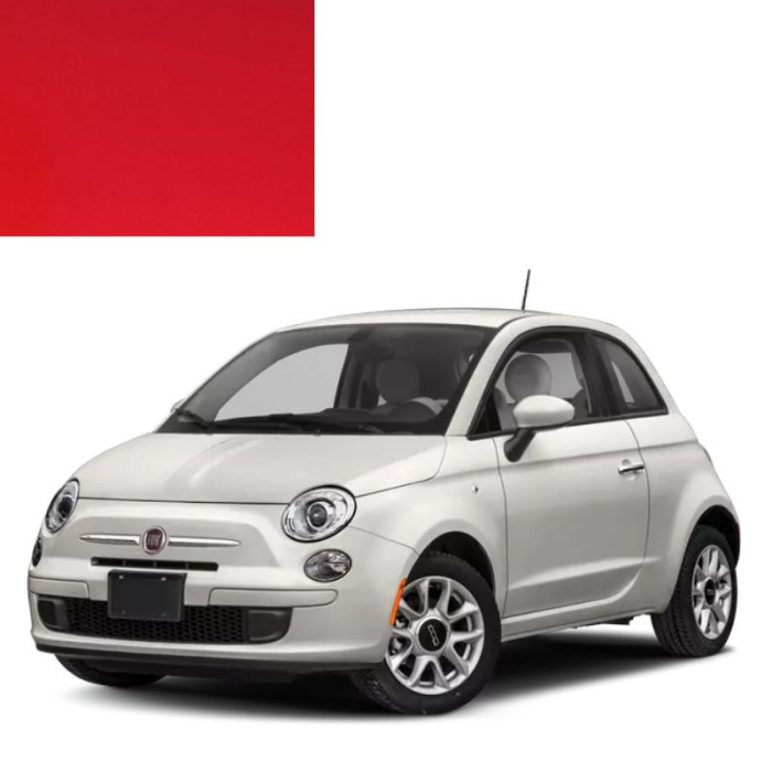 Краска по коду акриловая красная 129 ROSSO SWIFT для автомобилей Fiat