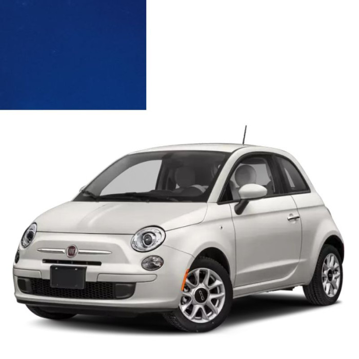 Краска по коду акриловая синяя 246A BLU POLE для автомобилей Fiat