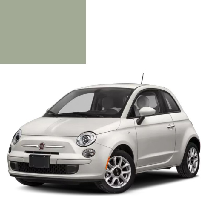 Краска по коду акриловая серая 626 GRIGIO OSLO для автомобилей Fiat