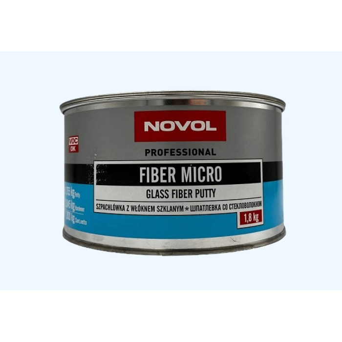 Купити Шпаклівка зі скловолокном NOVOL FIBER MICRO 1,8 кг в Україні