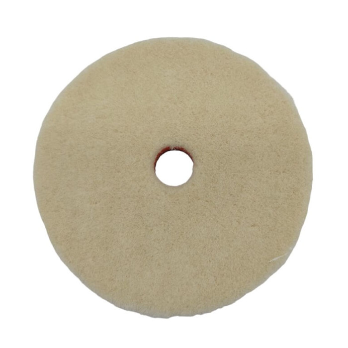 Круг полірувальний - ZviZZer Detailing Pad Thermo Velour Wool Pad 130/15/130мм (беж)