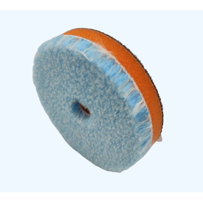 Купити Полірувальне коло - ZviZZer Pad Thermo Hybrid Wool Pad 80/15/80мм. (блакитний) в Україна