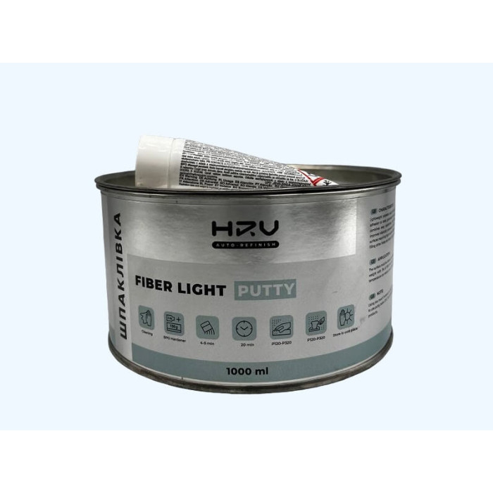 Шпаклівка легка з скловолокном HRV Fiber Light Putty 1л