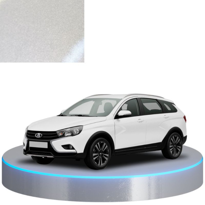 Краска по коду металлик серебристая 690 СНЕЖНАЯ КОРОЛЕВА для автомобилей Lada