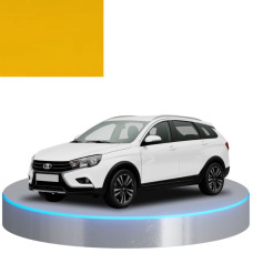 Краска по коду металлик желтая 1035 YELLOW для автомобилей Lada