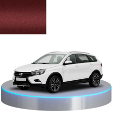 Краска по коду металлик красная 128 ISKRA для автомобилей Lada