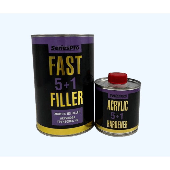 Грунт акриловий CS System SeriesPro FastFiller 5+1 (1л+Затверд CSSystem SeriesPro 0.2л) сірий
