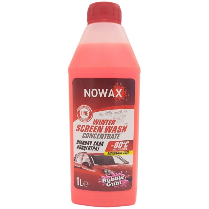 Купить Омыватель стекла зимний концентрат NOWAX Winter Screen Wash -80*C 1л. БаблГам в Украине