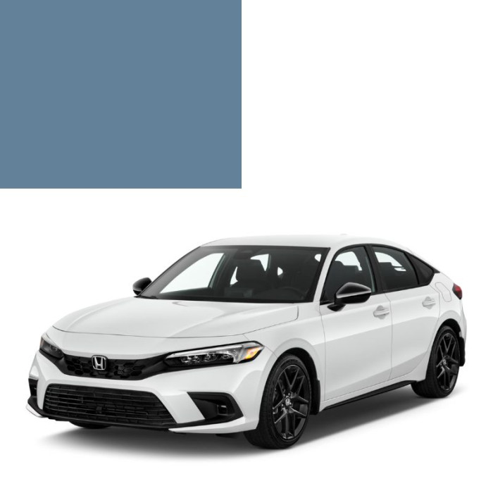 Краска по коду металлик синяя B47M SUPERIOR BLUE для автомобилей Honda