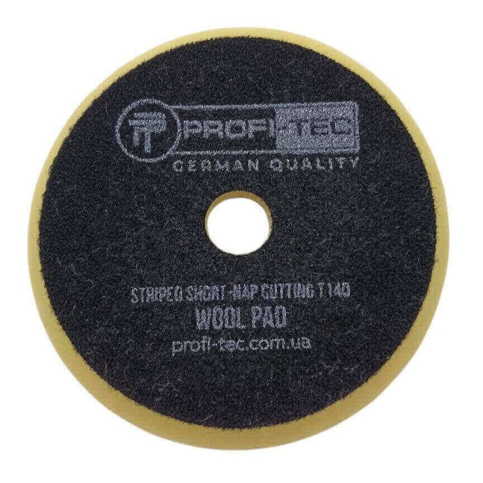 Полірувальна губка PROFI-TEC WOOL PAD STRIPED SHORT NAP CUTTING T140