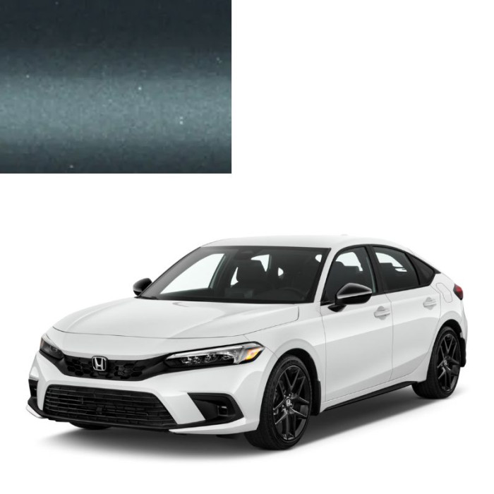 Краска по коду металлик синяя B533M STEEL BLUE для автомобилей Honda