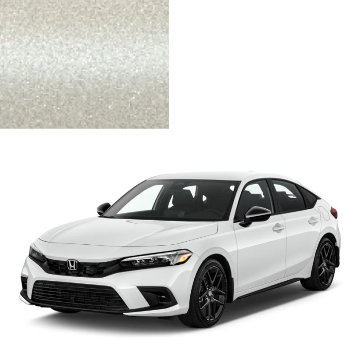 Краска по коду металлик белая NH585P NEW WHITE для автомобилей Honda