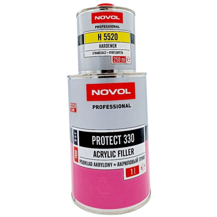 Ґрунт акриловий сірий (1л.+затв.0,25л.) NOVOL PROTECT 330 5+1 (арт. 37311)