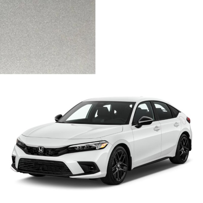 Краска по коду металлик серебристая NH689M BILLET SILVER для автомобилей Honda
