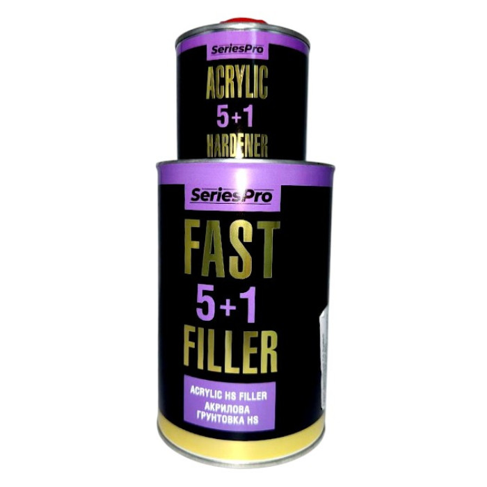Грунт акриловий CS System SeriesPro FastFiller 5+1 Чорний (1л+Затверд CSSystem SeriesPro 0.2л)