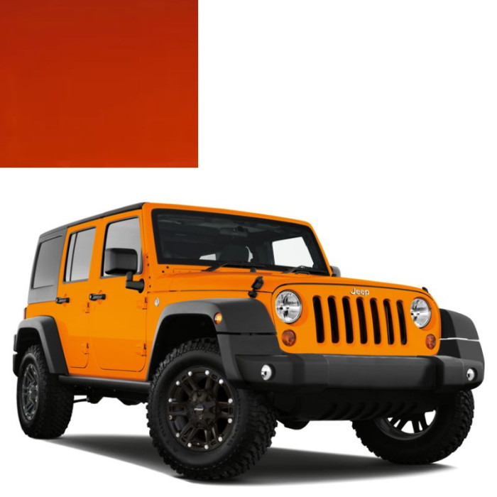 Купити Фарба за кодом металік помаранчева BV5 IMPACT ORANGE для автомобілів Jeep в Україні