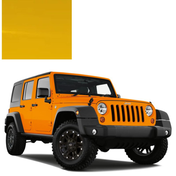 Фарба за кодом металік жовта EYB DETONATOR YELLOW для автомобілів Jeep