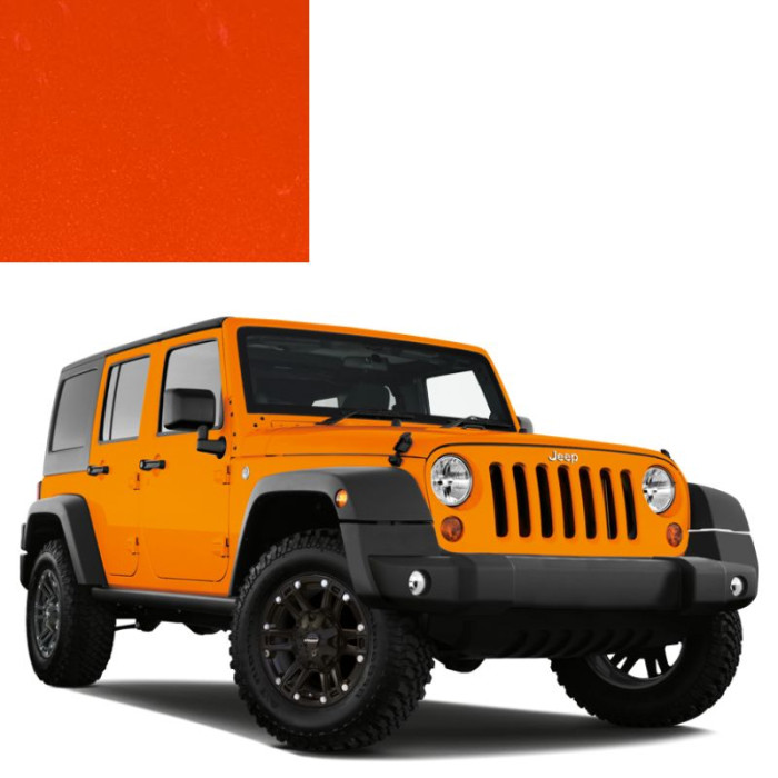 Купити Фарба за кодом металік помаранчева FLC (PLC) HEMI ORANGE для автомобілів Jeep в Україні