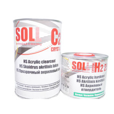 Лак акриловий HS SOLL C2, 1л c затверджувачем H2 25 Normal, 0,5 л