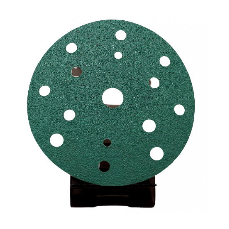 Абразивные круги на пластиковой основе SOLL d150мм, 15 отв., зеленые
