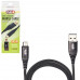 Кабель PULSO USB - Micro USB 3А, 2м, black (швидка зарядка/передача даних) (CC-4202M BK)