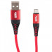 Кабель PULSO USB - Micro USB 3А, 2м, red (быстрая зарядка/передача данных) (CC-4202M RD)