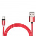 Кабель магнитный PULSO USB - Micro USB 2,4А, 2m, red (MC-2302M RD)