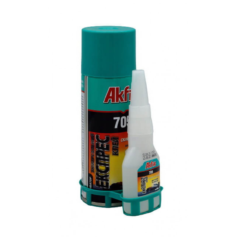 Клей із активатором для експрес склеювання Akfix 705 200 мл+50 мл (GA060)